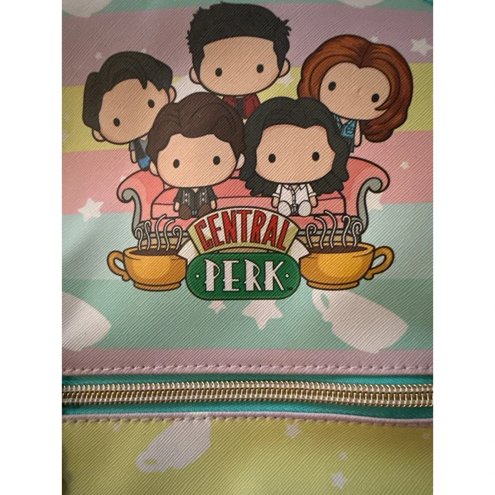 Friends Central Perk Characters Pastel Stripe Mini‎ Backpack Bag